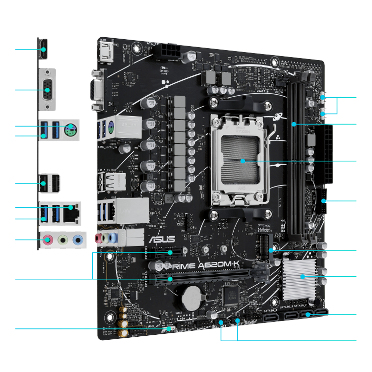PRIME A620M-K | Motherboards | ASUS UK