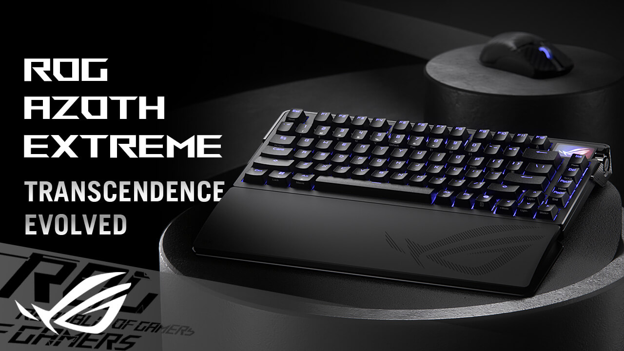 ROG Azoth Extreme Gaming Keyboard | PBT Keycaps | Gaming