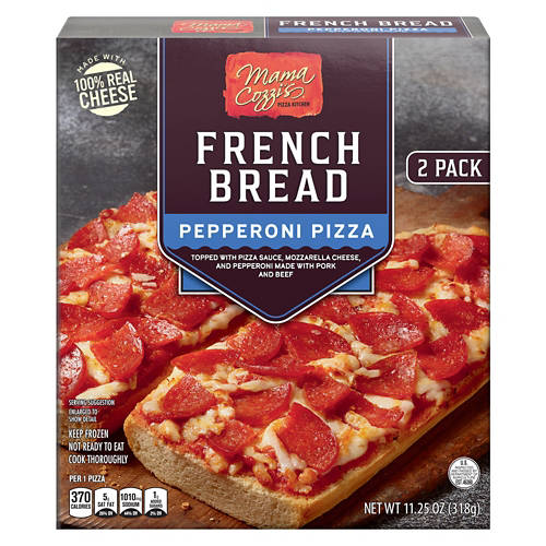 Mama Cozzi's Pizza Kitchen French Bread Pepperoni Pizza, 2 count