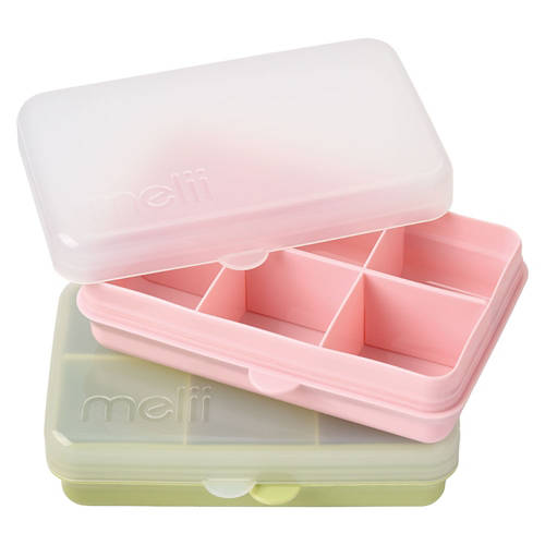 Crofton 2 Pack Snack Boxes, Pink &Green