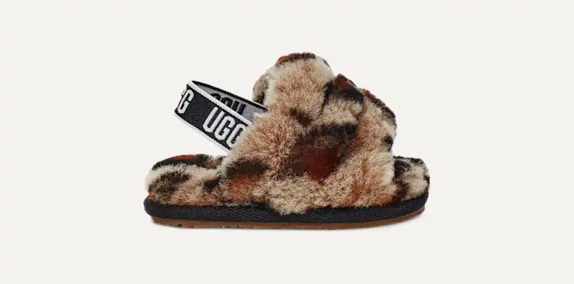 Fluff Yeah Slide Leopard Slipper | UGG®