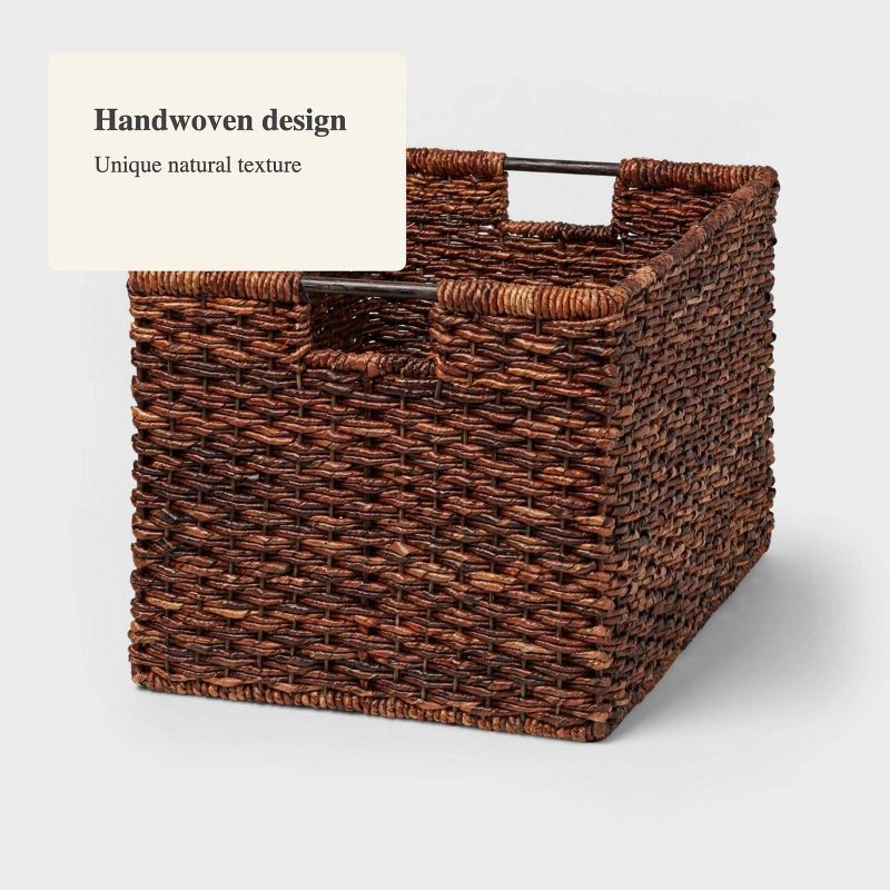 XL Woven Abaca Basket - Brightroom™: Handwoven Storage, Lacquered