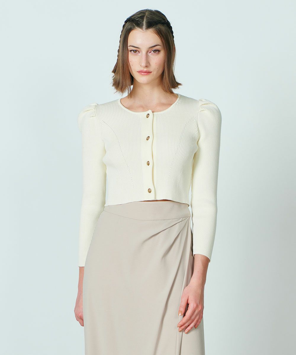 Sov. / SNOWYリブニットカーディガン TOPS Night STORE | ダブル