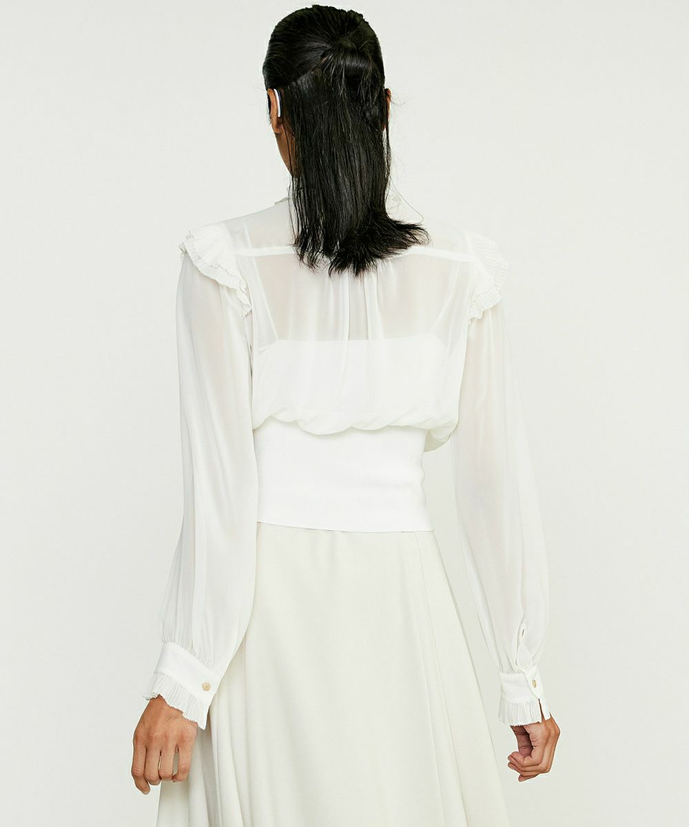 Sov. / ギャザーフリルデザインブラウス TOPS Night STORE | ダブル