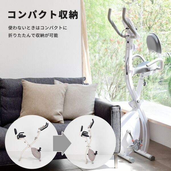 dショッピング |1年保証 フィットネスバイク 心拍数メーター付き