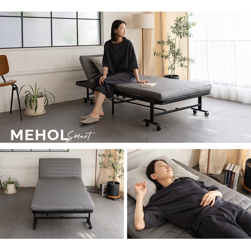 dショッピング |折りたたみベッド シングル 組立不要 完成品