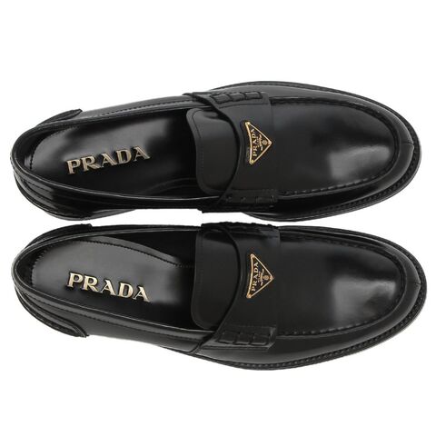 dショッピング |プラダ ローファー オックスフォード ブラック メンズ
