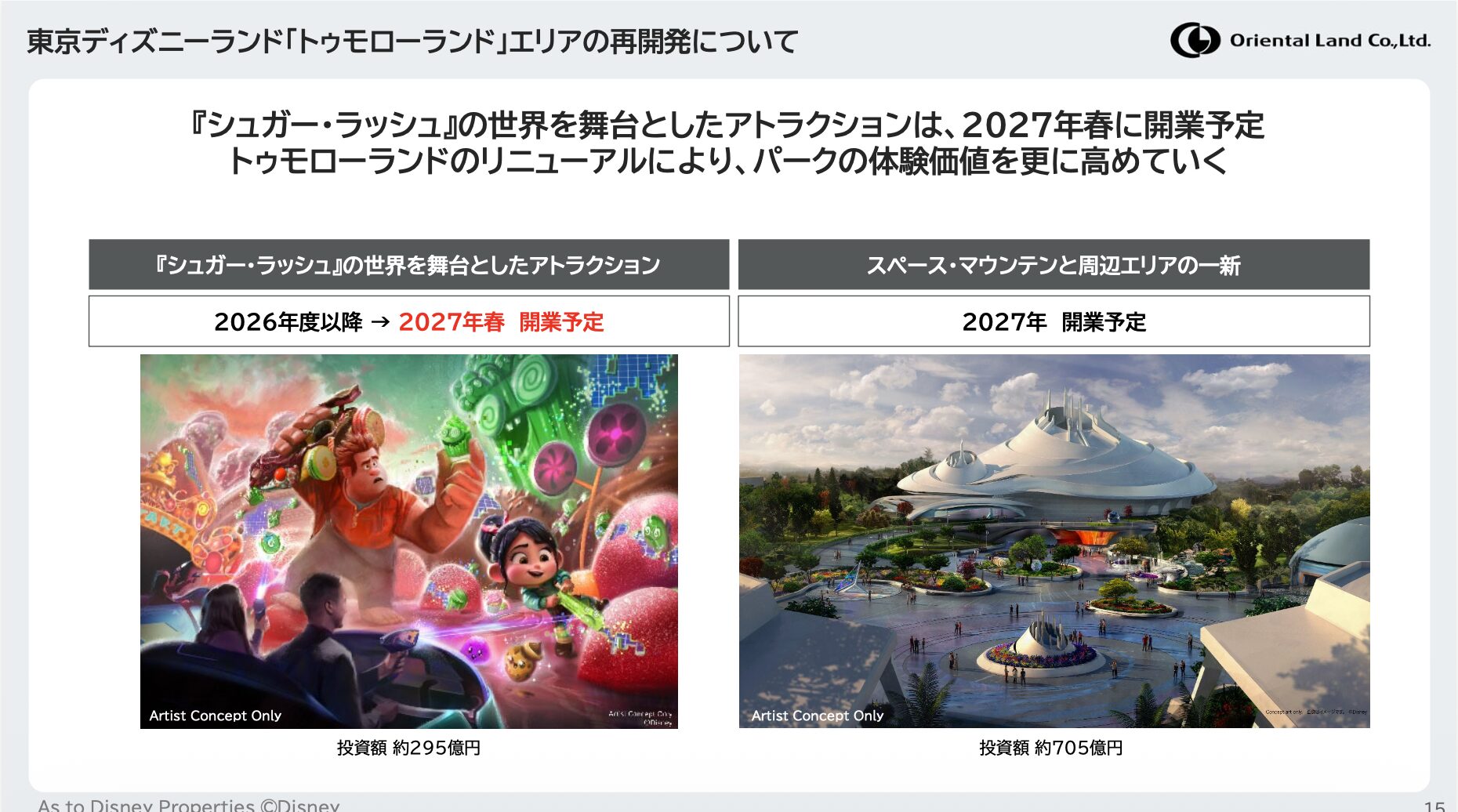 新アトラクション、来園前DPA購入は2027年予定 オリエンタルランド2026