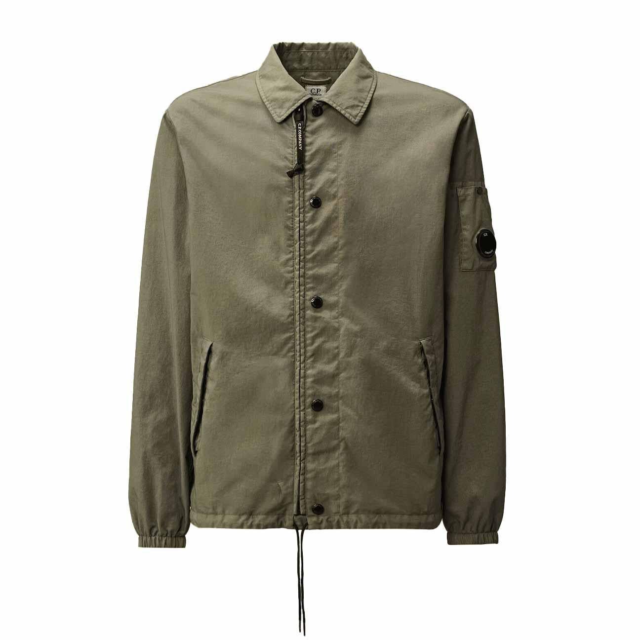 C.P. Company] Taylon P Lens Zipped Overshirt in Gunmetal – DPUS
