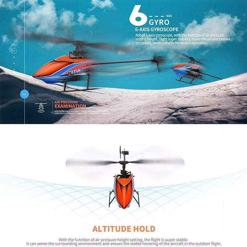WLtoys K127 RC Helicopters 6-Aixs Gyroscope Helicotper | dronesset
