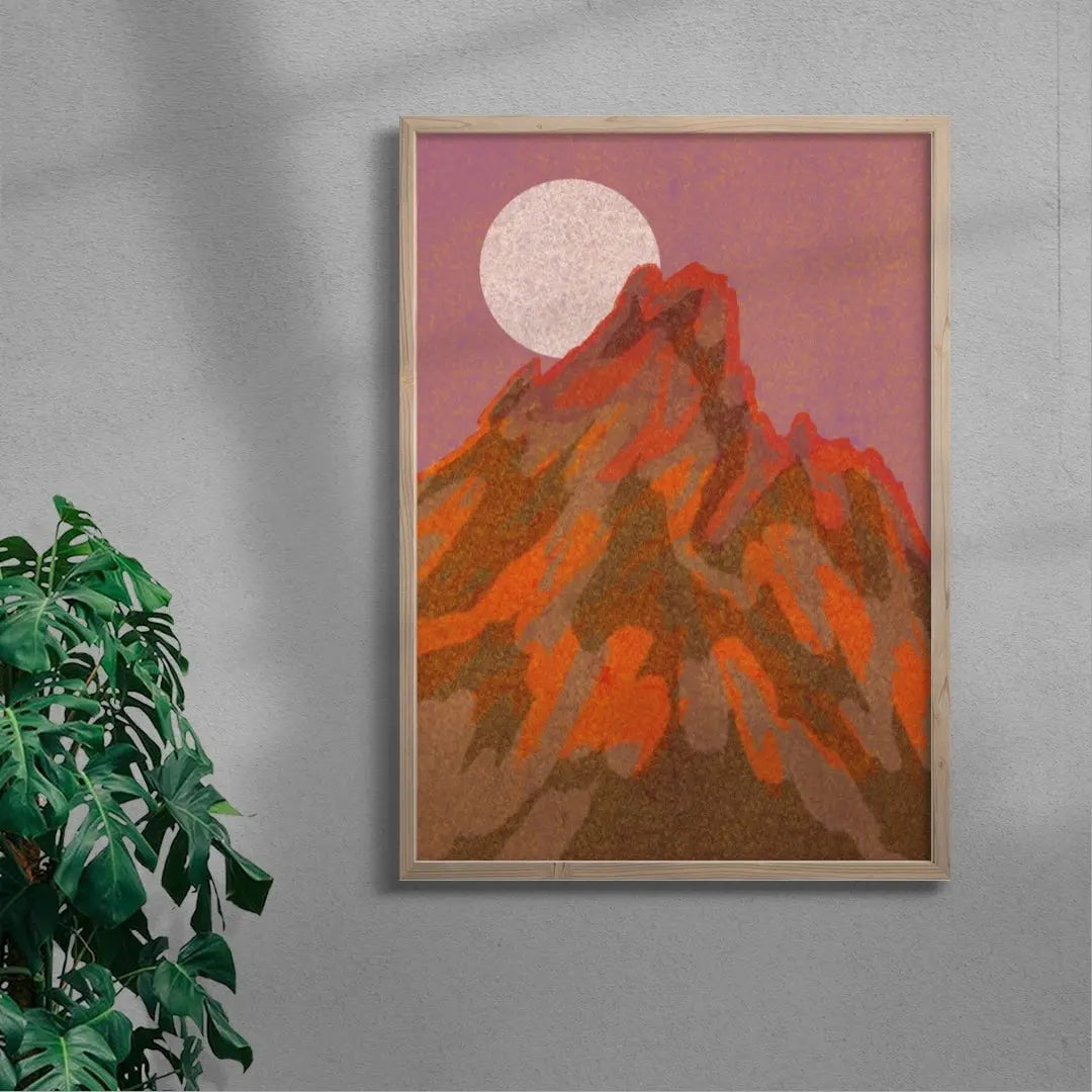 Red Mountain - Print by Lily Kong | DROOL Art