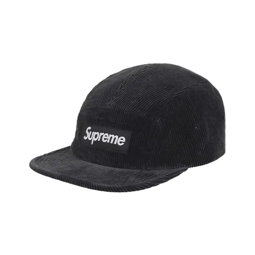 Boné Supreme Corduroy Camp Cap Black - Droper