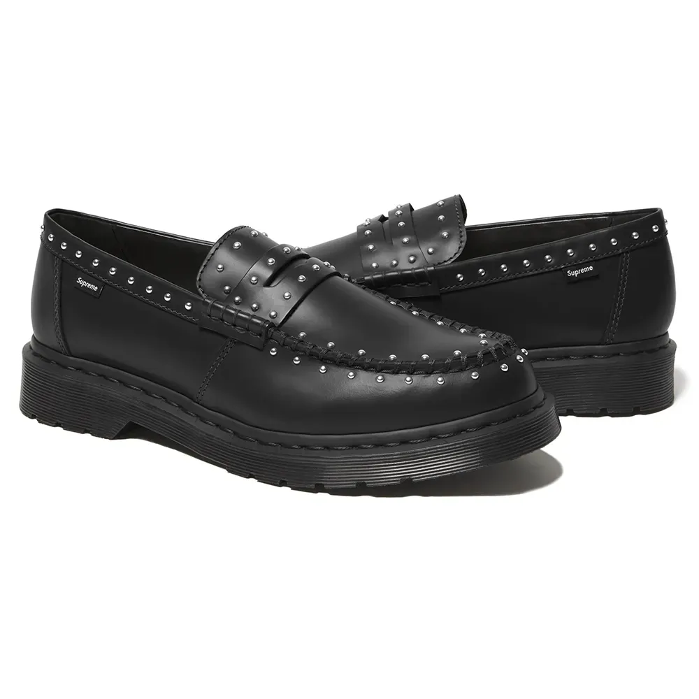 Dr. Martens x Supreme Studded Penton Loafer Black - Droper
