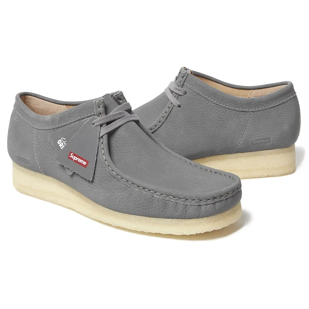 Clarks Originals x Supreme Wallabee Grey Reflective - Droper
