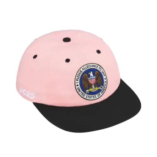 Boné Supreme Pledge Allegiance 6-Panel Pink FW25-W18 - Droper