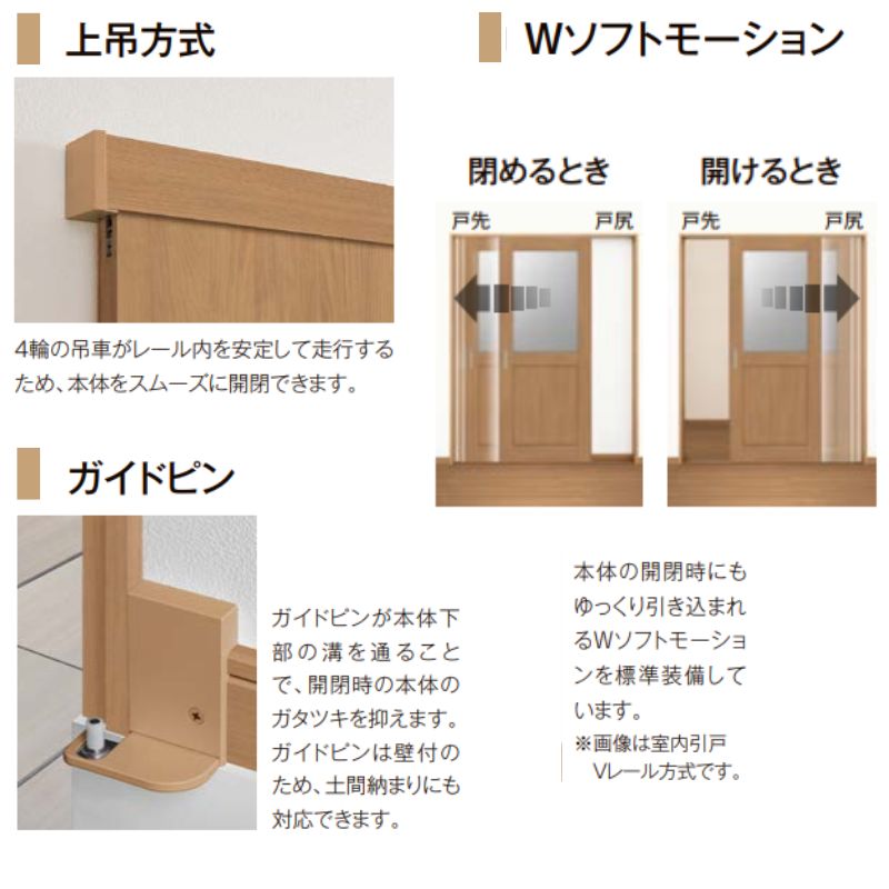 LIXIL オーダーサイズ リクシル ラシッサS クローゼットドア 引戸