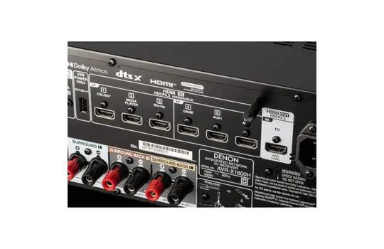 Denon AVR-X1800H 8K AV Receiver - HEOS, Atmos, E-Star Compliant