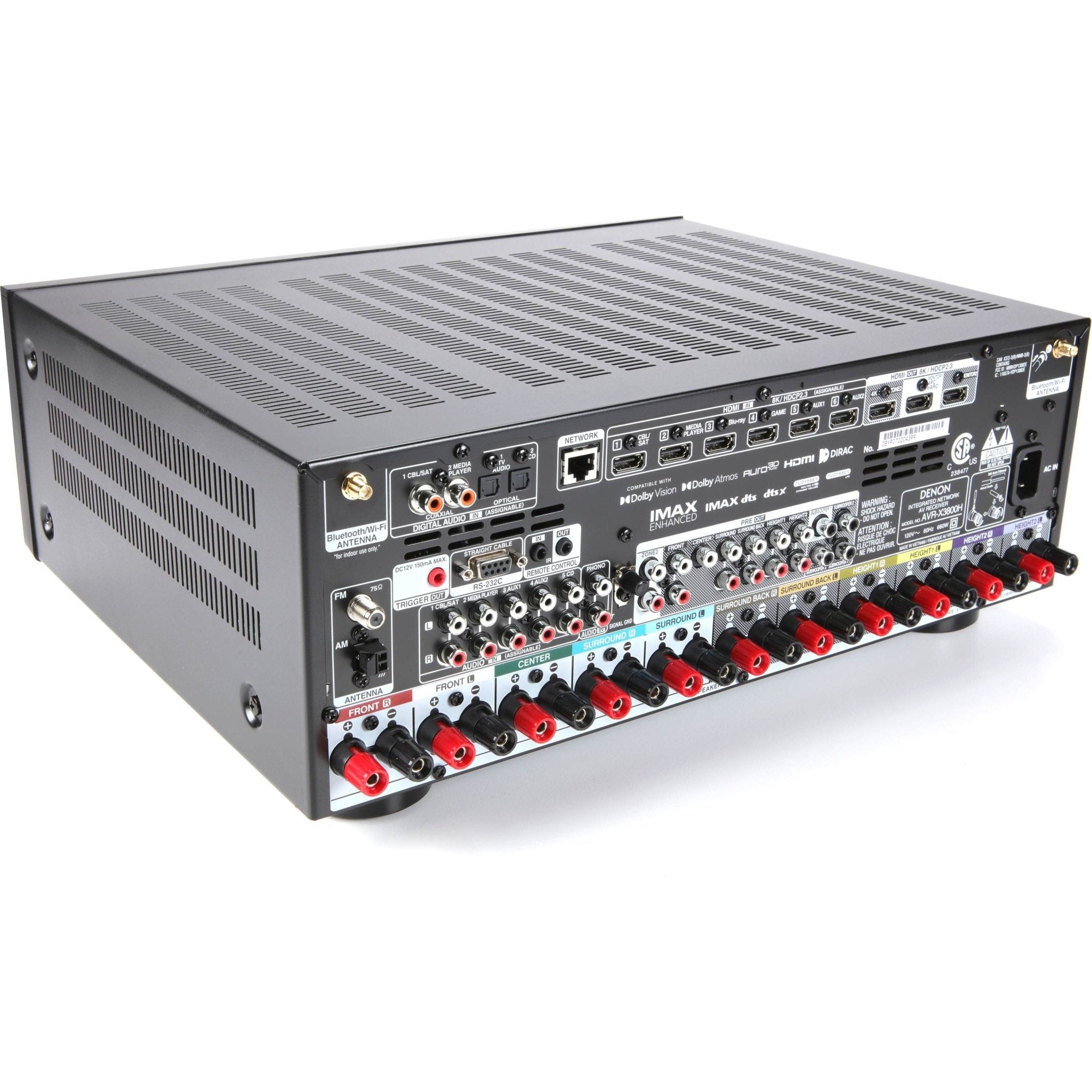 Denon AVR-X3800H Dolby Atmos 8K Home Theater Receiver