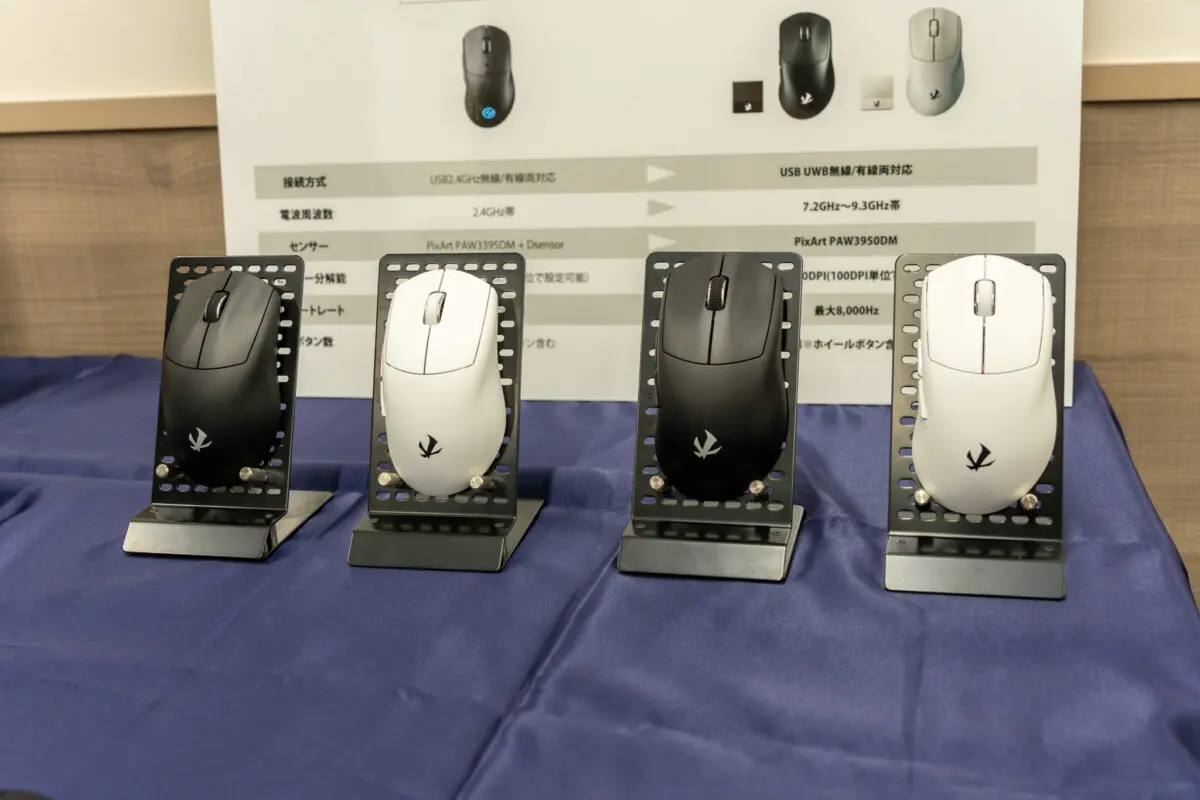 エレコム、世界初のUWB対応ゲーミングマウス「VM800シリーズ」発売