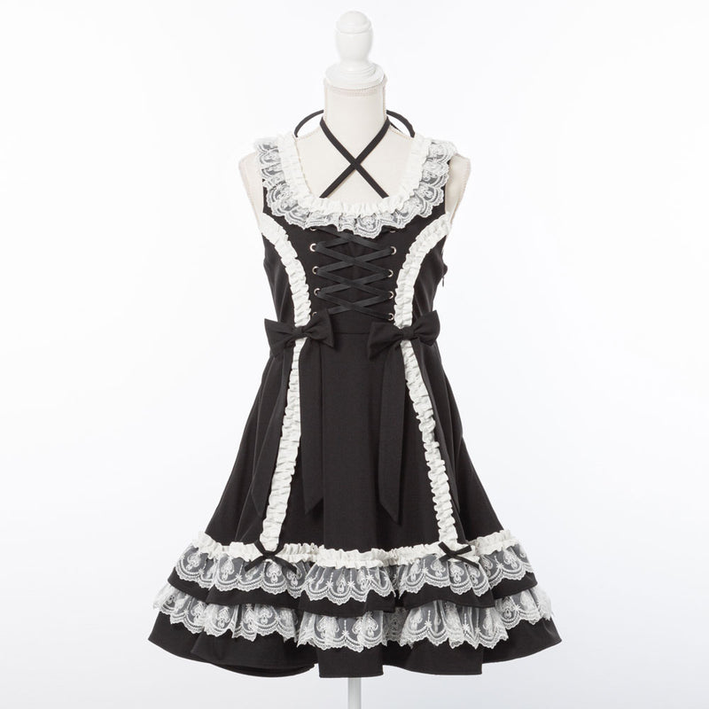 ミルフィーユフリルジャンパースカート middle M-3L – レディース