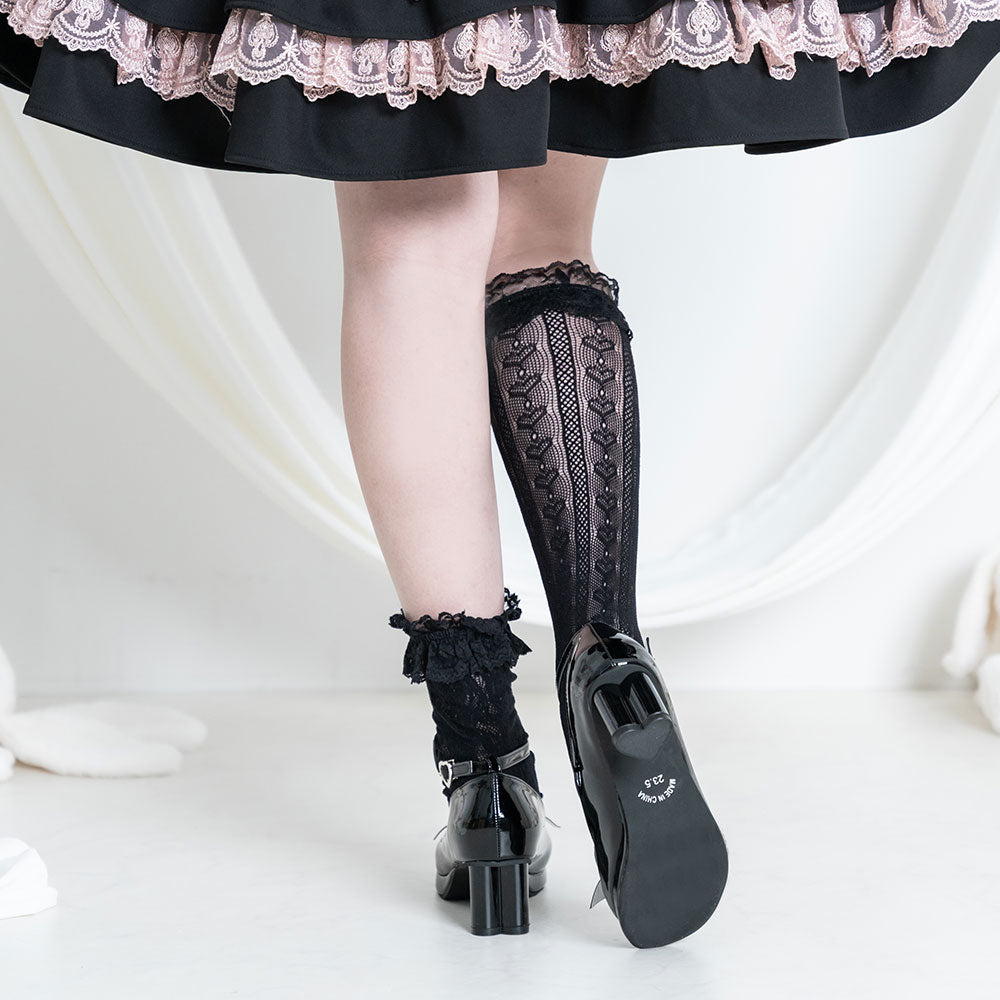 2buy20%OFFクーポン対象】ハートヒールトリプルリボンシューズ