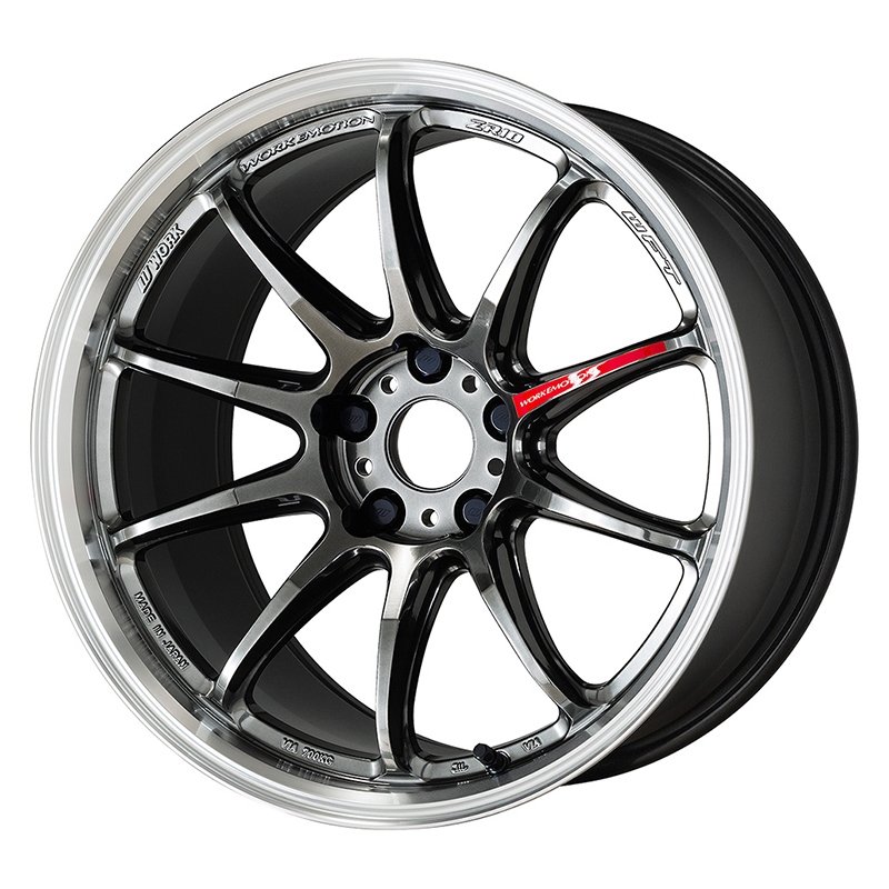 WORK EMOTION ZR10 1770+47 5H100 ｸﾞﾘﾐｯﾄﾌﾞﾗｯｸﾀﾞｲﾔｶｯﾄﾘﾑ