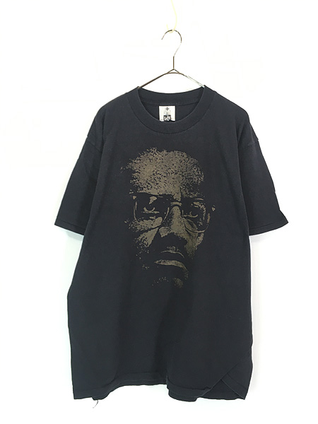 古着 90s USA製 MALCOLM X 「X」 ブラック カルチャー Tシャツ XL