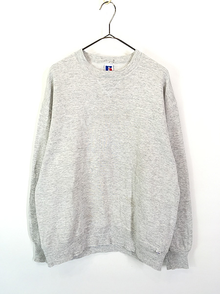 古着 90s USA製 Russell 無地 プレーン 前V セットイン スウェット