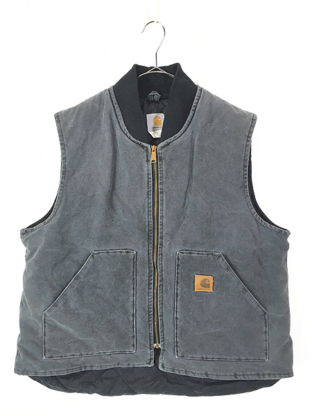 古着 90s Carhartt レアカラー PTL ペトロール ダック 首リブ パデット