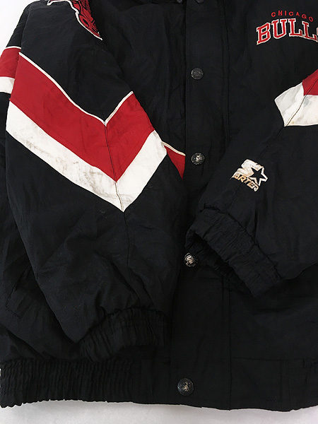 古着 90s STARTER NBA Chicago BULLS ブルズ 2way パデット ナイロン
