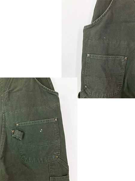 古着 Carhartt パデット MOS モスグリーン ダック Wニー ワーク