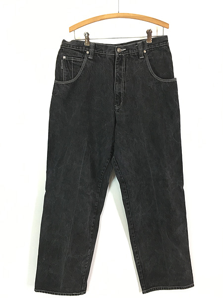 古着 90s SOUTH POLE 極太 バギー ブラック デニム パンツ ジーンズ