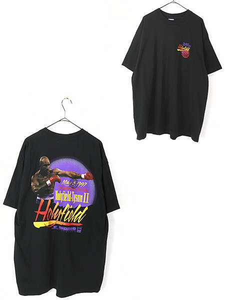最終売り尽し】古着 90s USA製 Holyfield vs Tyson 2 「The Sound And