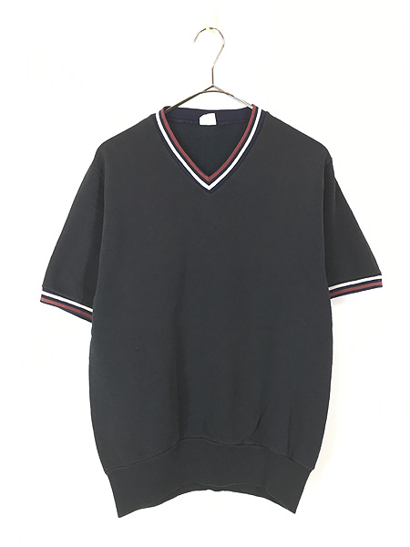 古着 60s Towncraft Penneys 長リブ トリム セットイン 半袖