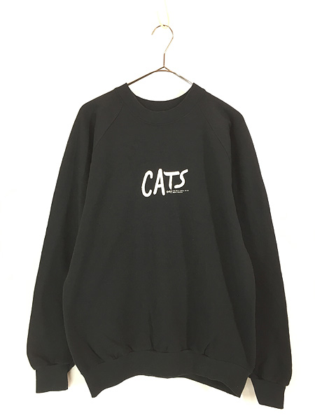 古着 80s USA製 CATS キャッツ ミュージカル グラフィック スウェット
