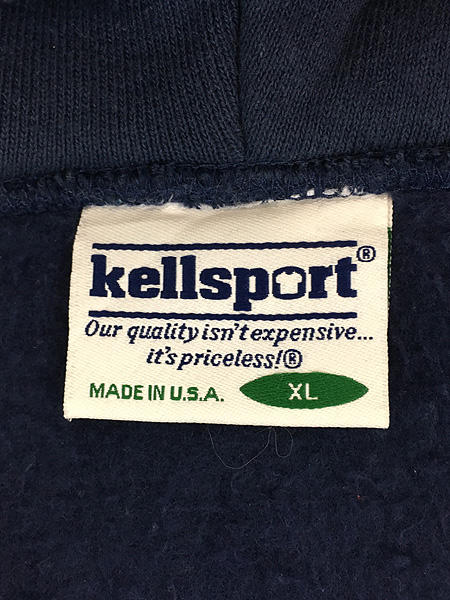 古着 90s USA製 Kellsport リバース タイプ スウェット ジップ