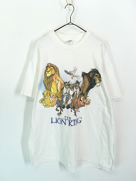 古着 90s USA製 Disney The Lion King ライオンキング 豪華 マルチ
