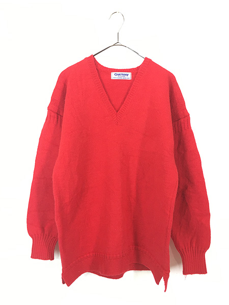 古着 80s 英国製 Guernsey Woollens 人気 ガンジー フィッシャーマン