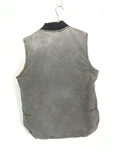 古着 90s USA製 Carhartt フェード チョコレート ダック 首リブ