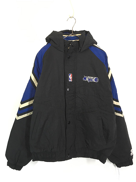 古着 90s STARTER NBA Orlando Magic マジック パデット ナイロン