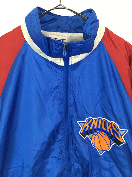古着 90s NBA New York Knicks クレイジー ナイロン ジャケット L 古着