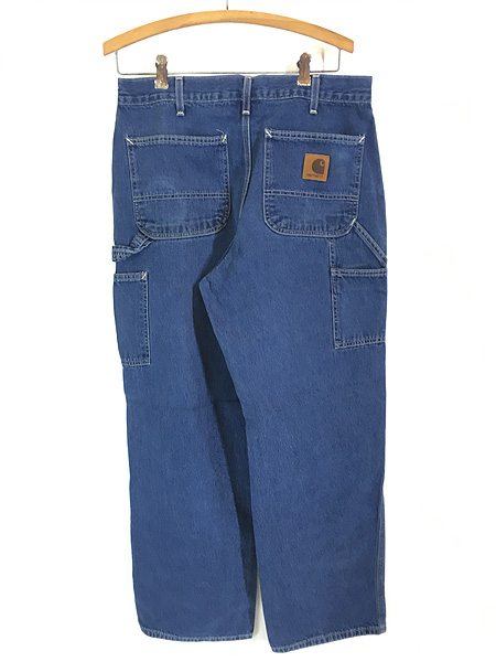 古着 Carhartt デニム ペインター ワーク パンツ W33 L30 古着【10off