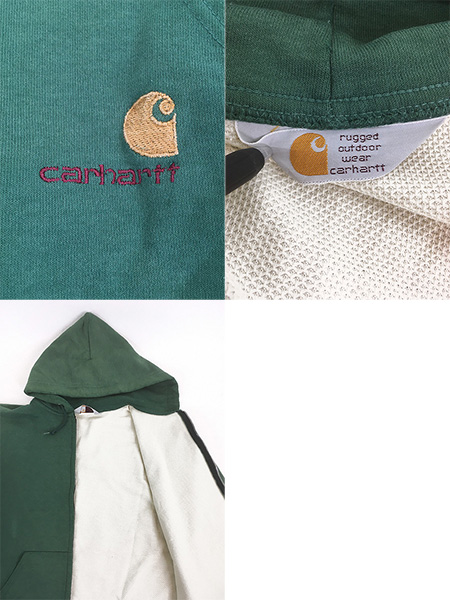 古着 80s- Carhartt 裏地 メッシュ ワンポイント 刺しゅう スウェット