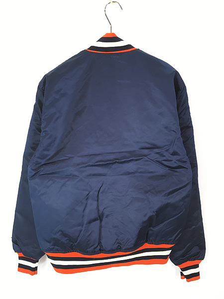 古着 90s USA製 STARTER SYRACUSE 光沢 サテン カレッジ スタジャン