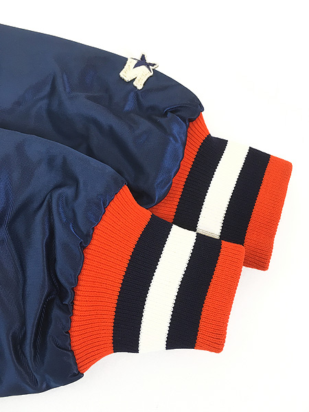 古着 90s USA製 STARTER SYRACUSE 光沢 サテン カレッジ スタジャン