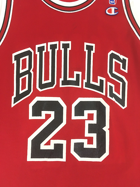 古着 90s USA製 Champion NBA Chicago BULLS ブルズ No23 「JORDAN