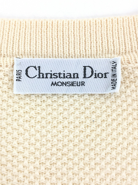 古着 90s Italy製 Christian Dior ワンポイント パチポケ ウール