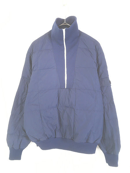 古着 80s Eddie Bauer 名作 ハーフジップ プルオーバー ハイネック