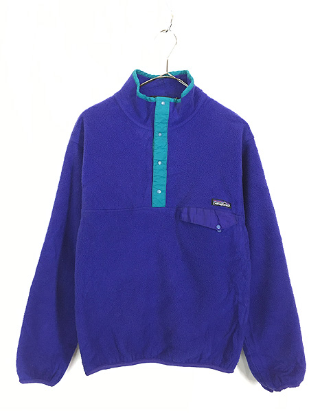 古着 80s Patagonia 3カラー スナップT シンチラ フリース ジャケット