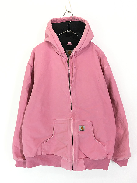 レディース 古着 Carhartt 防寒 ピンク ダック パデット アクティブ
